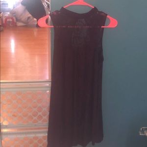 Maroon hi neck dress American eagle